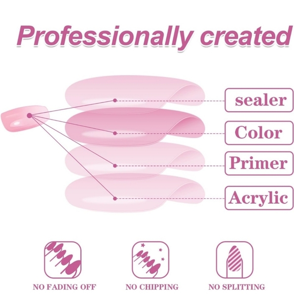 24 pcs Christmas Press On Nails Short Length Square Shape - Picture 6 of 10